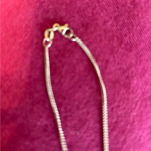 James Avery Silver Necklace with Texas Pendant and Blue Bead (two charms) - Picture 5 of 6